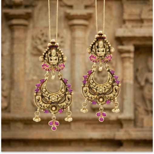 Stone & Lakshmi Drops