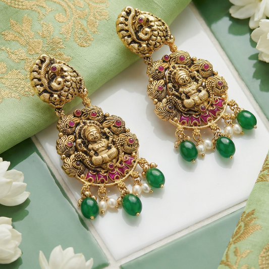 Nagas Lakshmi & Peacock Drops