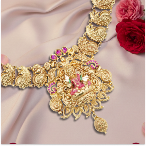 Electro Forming Fancy Lakshmi Necklace