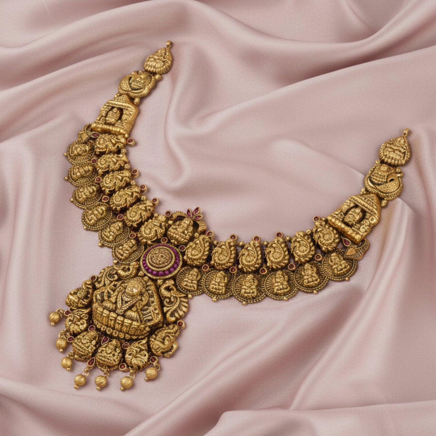 Fancy Antique Kasu Necklace