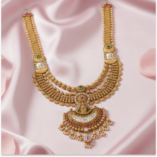 Kundan Elegant Radha Krishna Malai