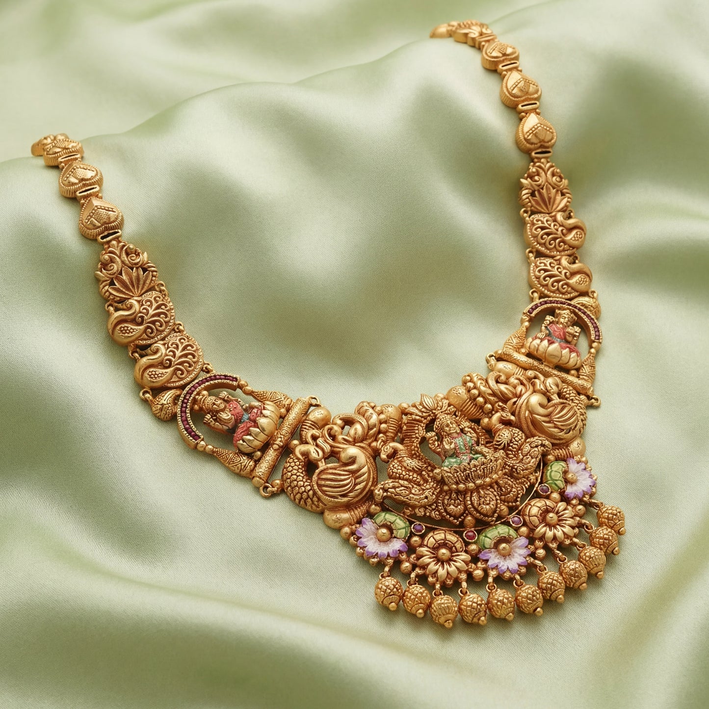 Electro Forming Dazzling Lakshmi Necklace