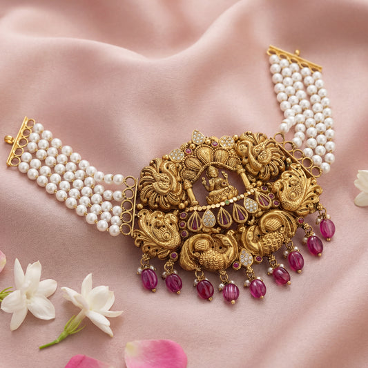 Lakshmi Pearl Necklace