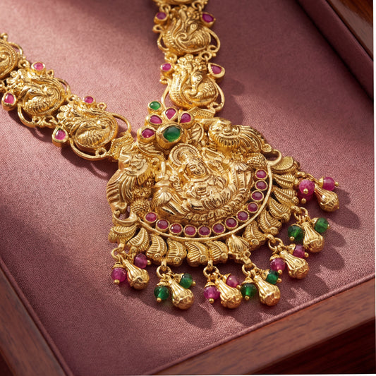 V Type Peacock Necklace