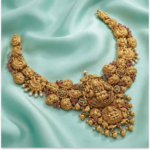 Radiant Lakshmi Antique Necklace