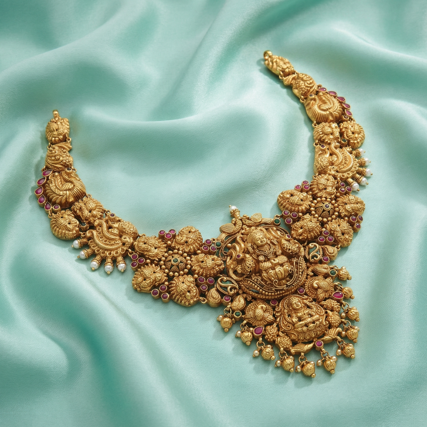 Radiant Lakshmi Antique Necklace