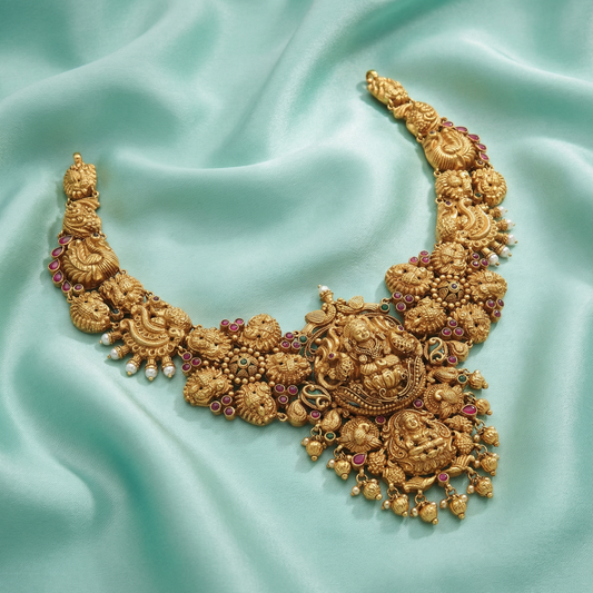 Radiant Lakshmi Antique Necklace