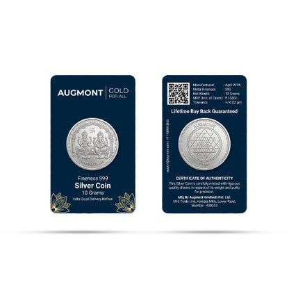 Divine Lakshmi & Ganesha 10 GM Coin