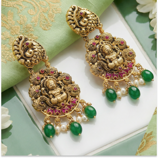 Nagas Lakshmi & Peacock Drops