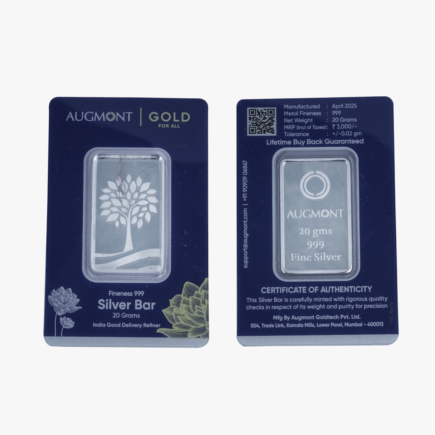 Packed 5 GM AUGUMONT Bar