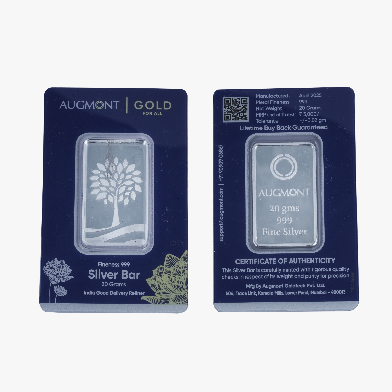 Packed 5 GM AUGUMONT Bar