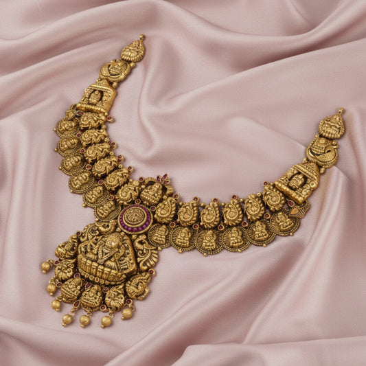 Fancy Antique Kasu Necklace