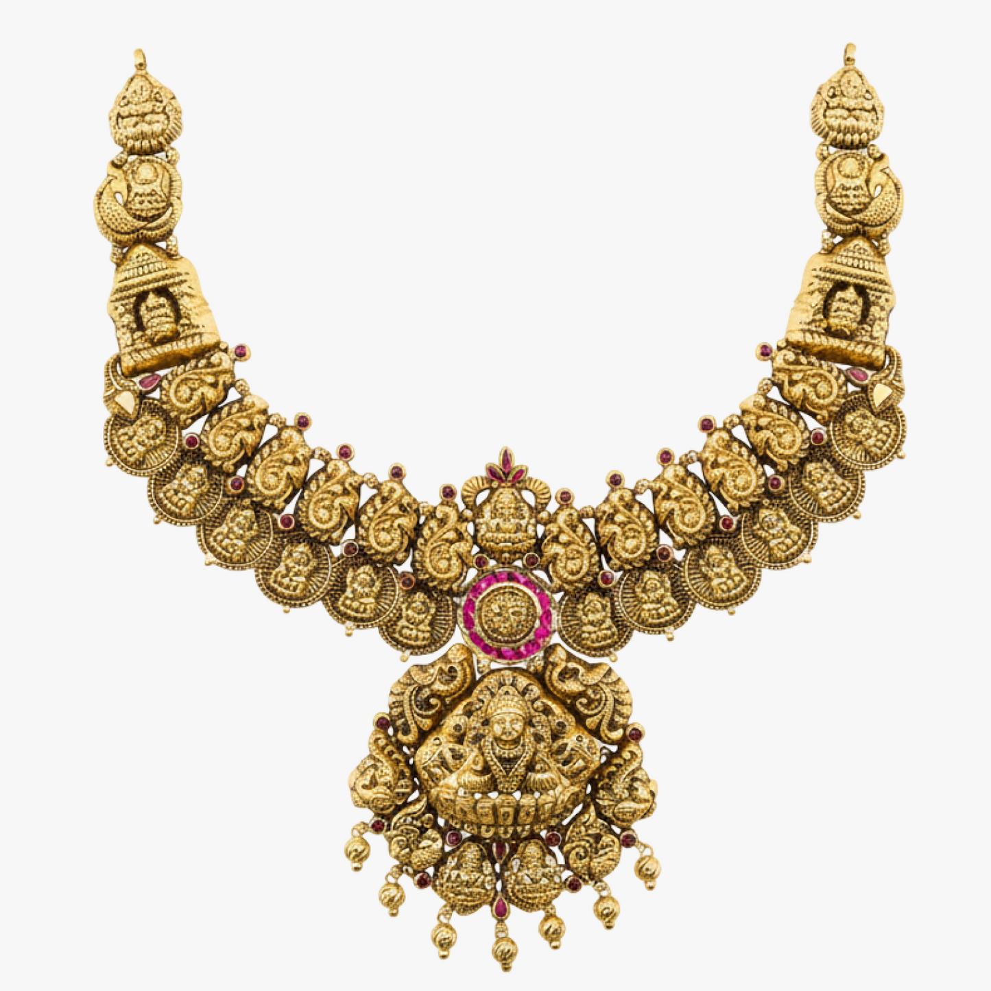 Fancy Antique Kasu Necklace