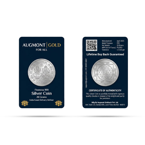 Divine Lakshmi & Ganesha 20 GM Coin