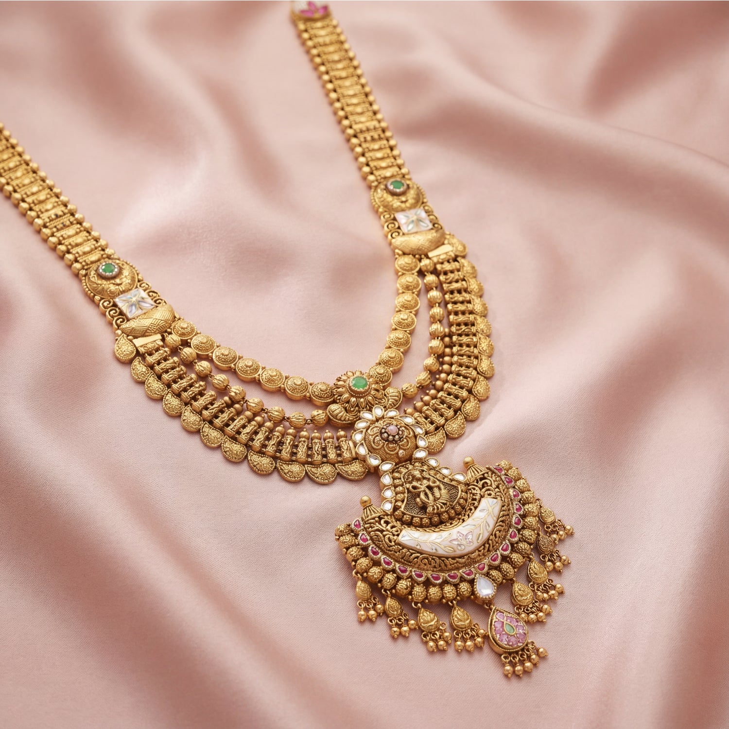 Kundan Elegant Radha Krishna Malai