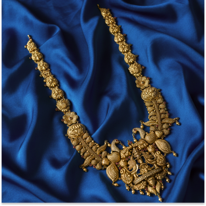 Peacock with Kaja Laskshmi Malai