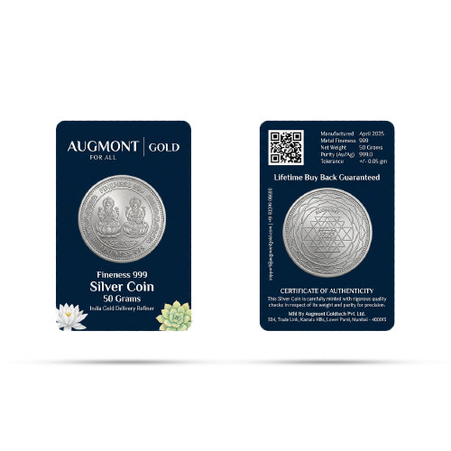 Divine Lakshmi & Ganesha 50 GM Coin