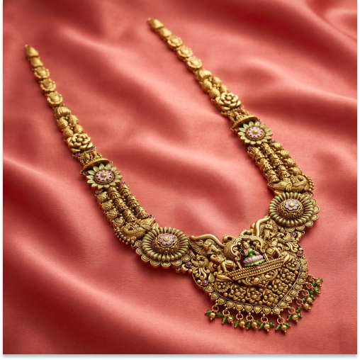 Electro Forming Fashionalble Kaja Lakshmi Malai