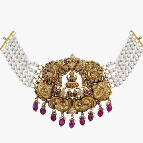 Lakshmi Pearl Necklace