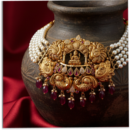Lakshmi Pearl Necklace
