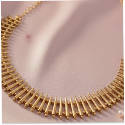 Trendy Emerald Antique Necklace