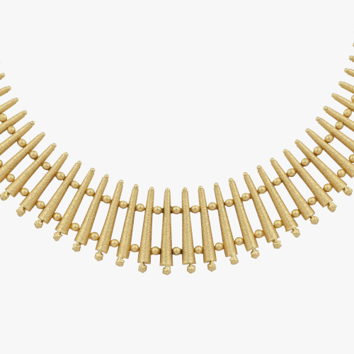 Trendy Emerald Antique Necklace