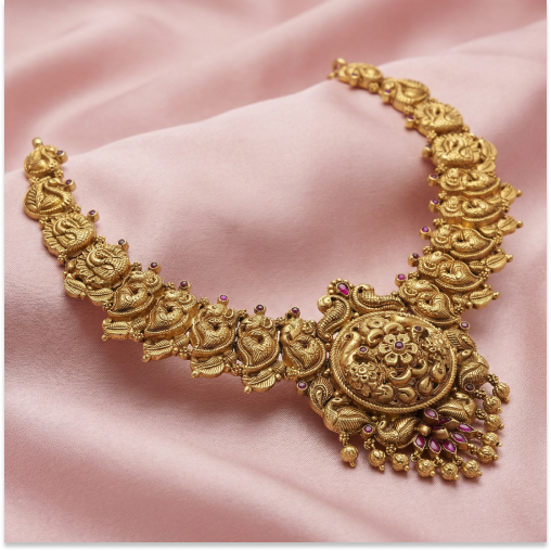 Peacock Elephant Combo Necklace