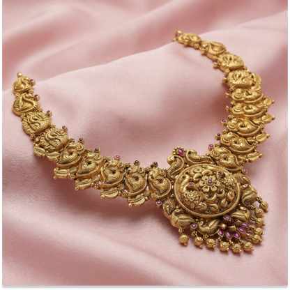 Peacock Elephant Combo Necklace