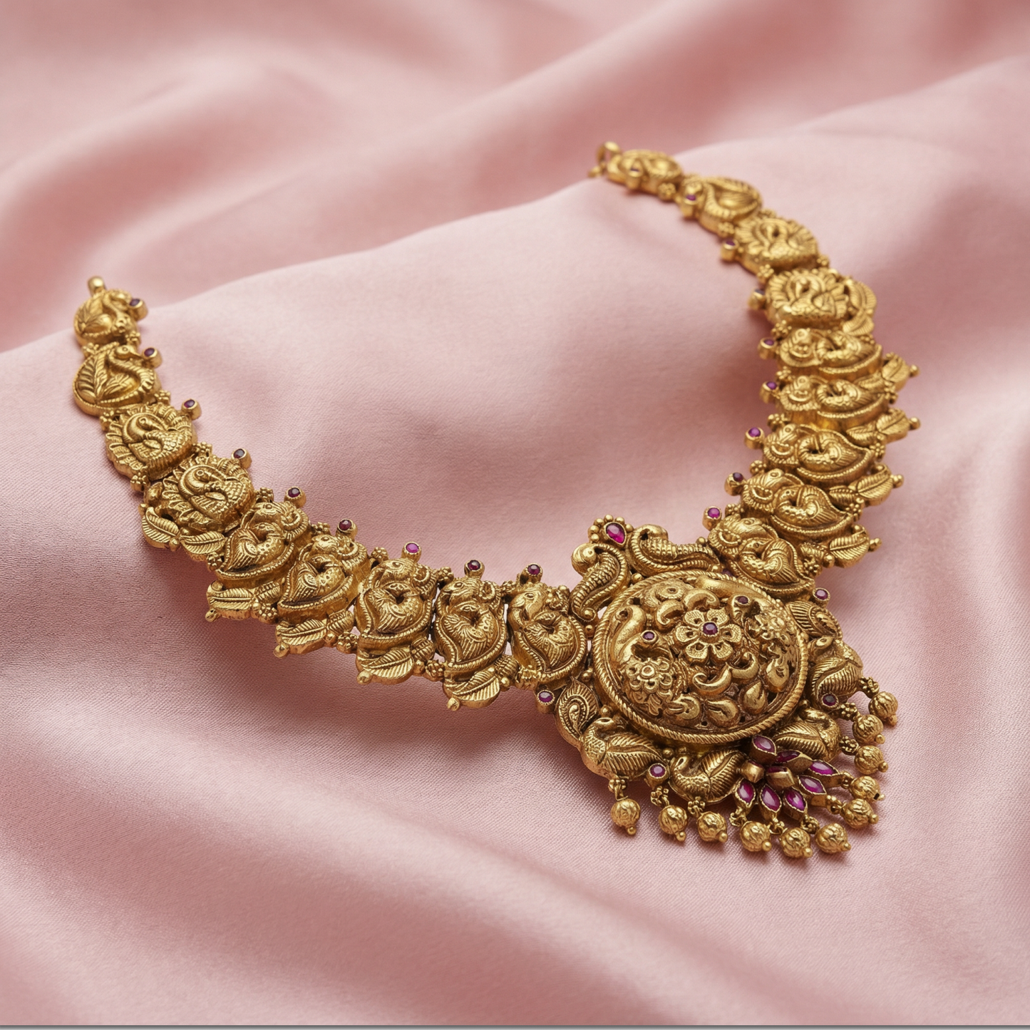 Peacock Elephant Combo Necklace