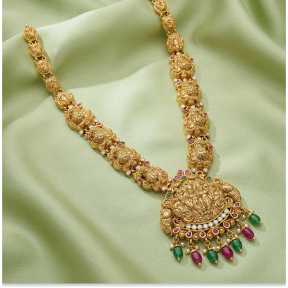 V Type Radhe Krishna Necklace