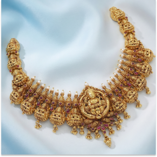 Pearls With Beats Lakshmi Necklace