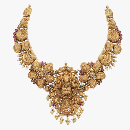 Radiant Lakshmi Antique Necklace
