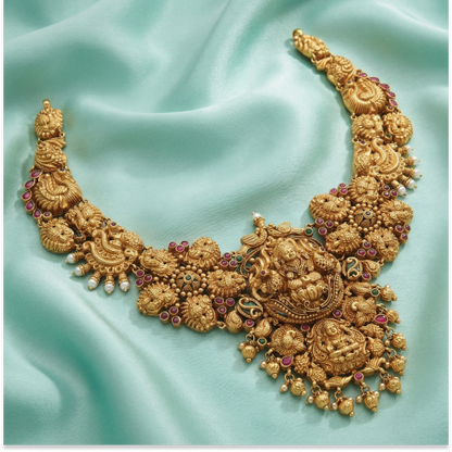 Radiant Lakshmi Antique Necklace
