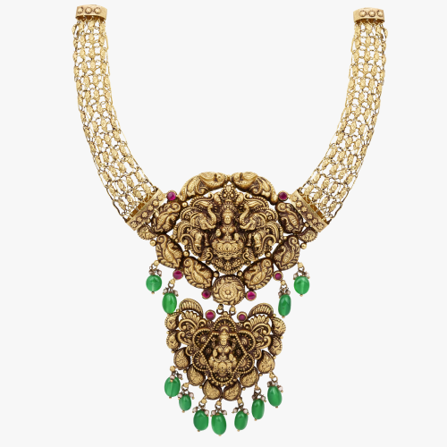 Royal Kaja Lakshmi Antique Necklace