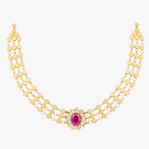 Minimalstic Ruby Necklace