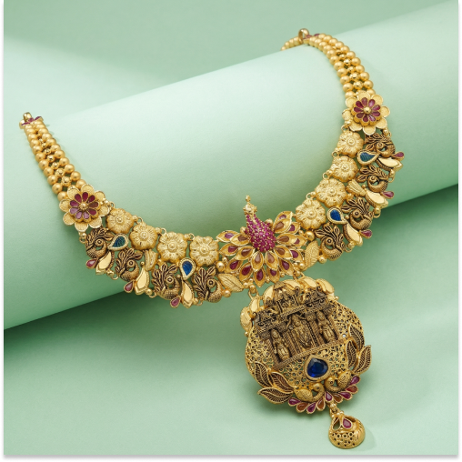 Divine Look thirumala Antique Necklace